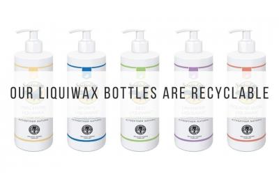 Songbird Naturals Liquiwax in recyclable bottles