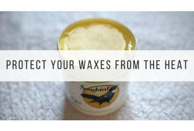 Songbird Naturals Vegan Massage Wax melted